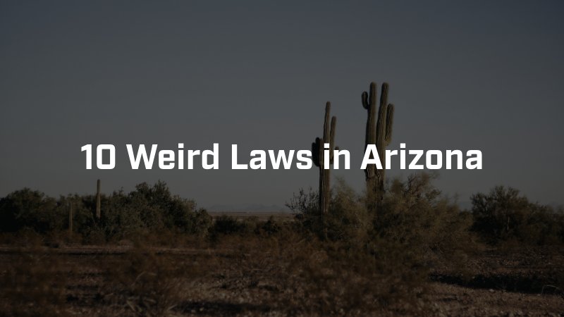 10 Weird Laws in Arizona