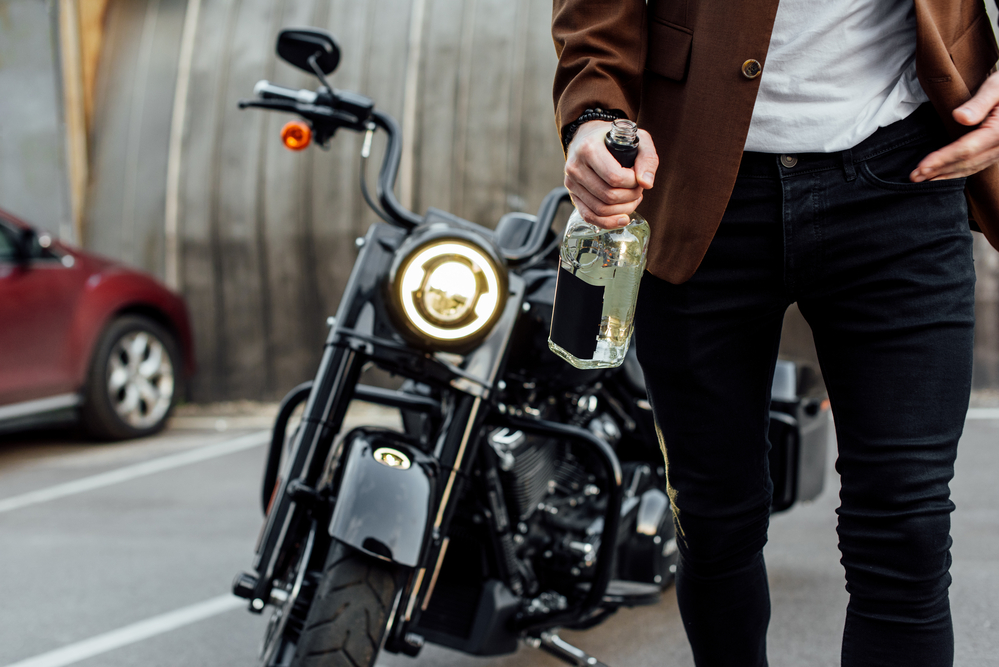 Drinking and driving can cause a motorcycle accident