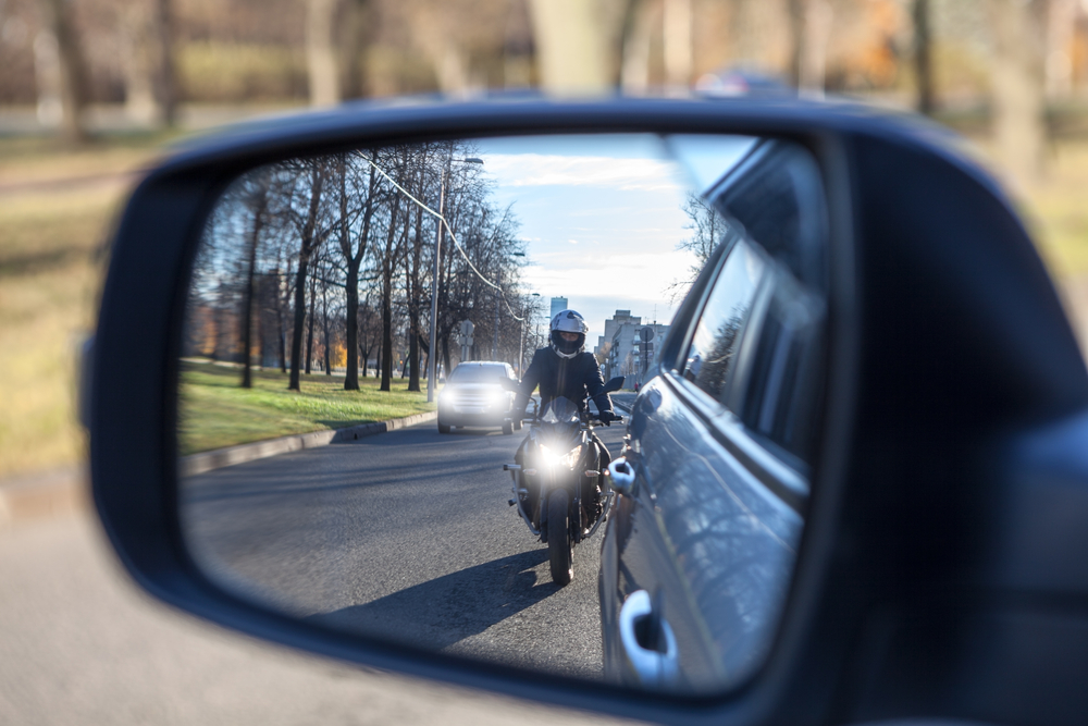 Following cars too closely can cause motorcycle accidents
