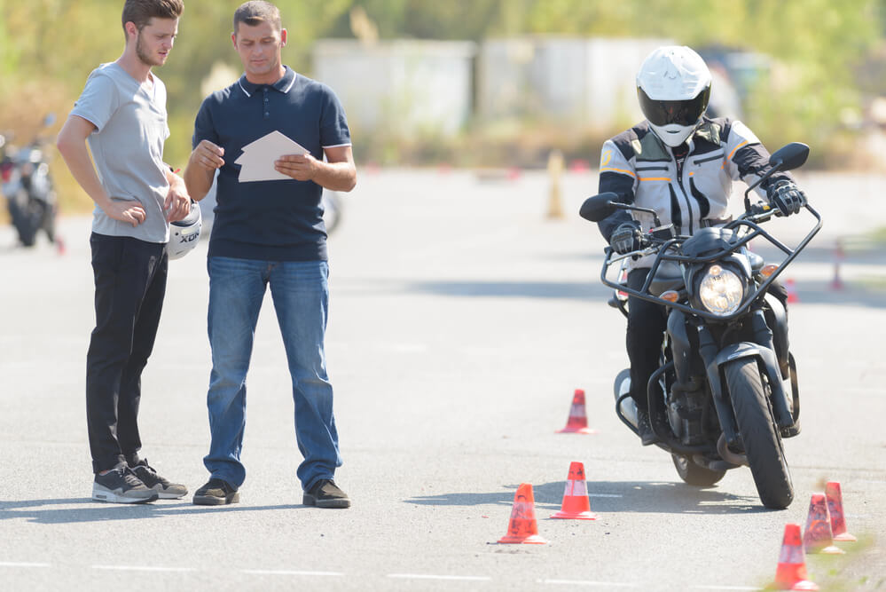 Motorcycle skills test