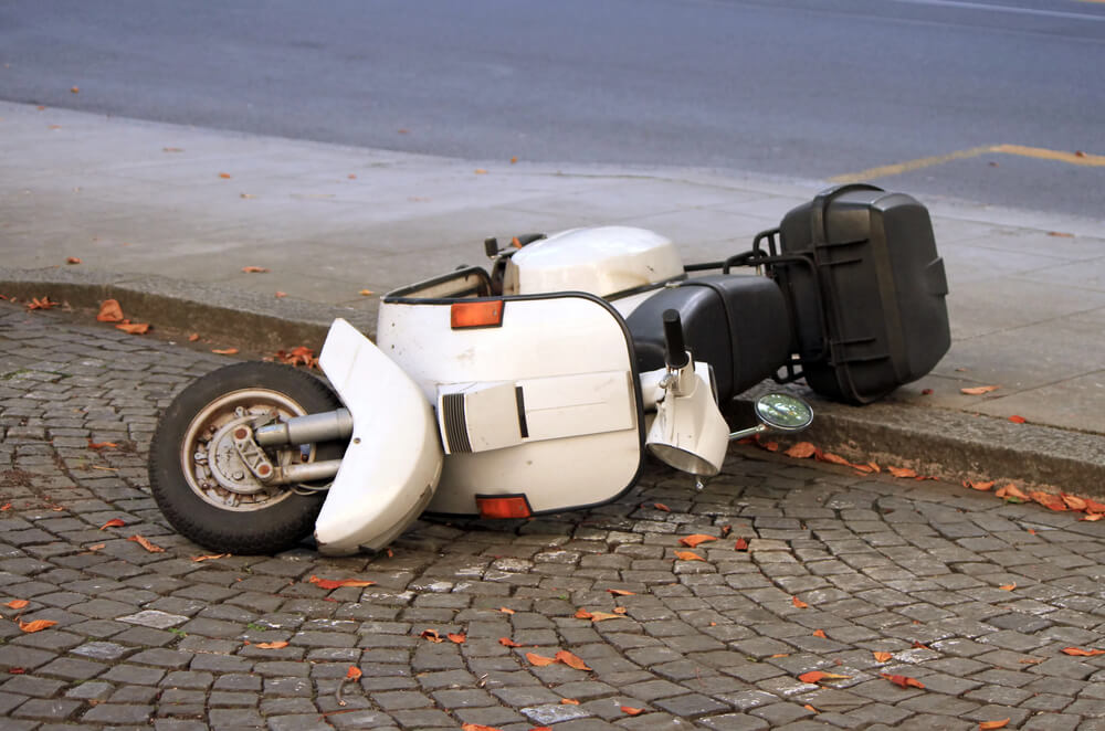 What should I do if I get in a moped accident?