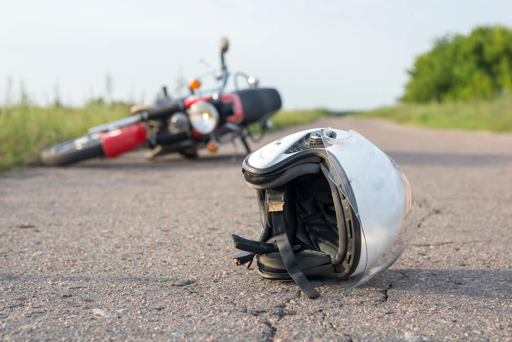 What should you do if you are involved in a motorcycle accident in California?