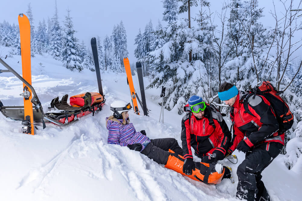 How is fault determined in a ski accident?